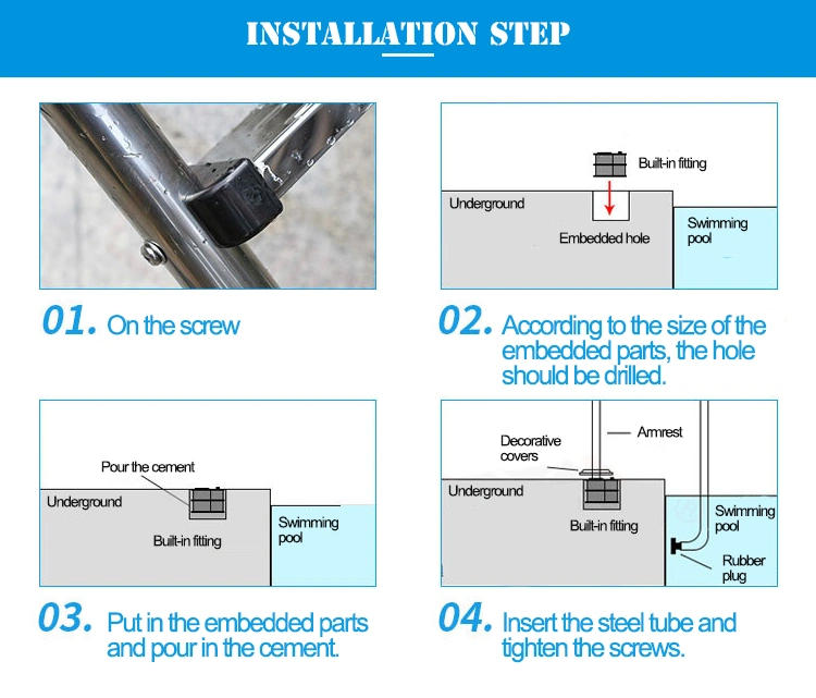 Promote Sales New Technology Stainless Steel Swimming Pool Ladder